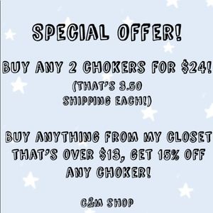 SPECIAL OFFER (Includes Chokers!)
